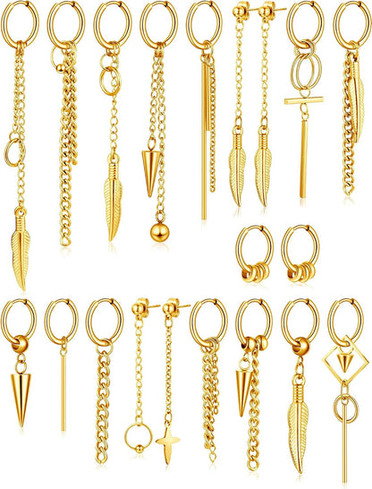 stainless steel huggie hoop earrings – product image 7