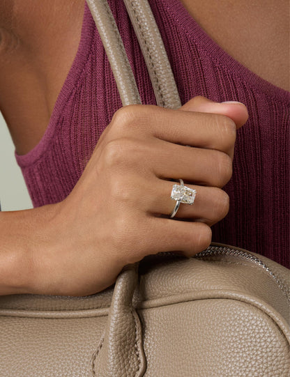 Elongated Cushion Cut Engagement Ring – product view 9