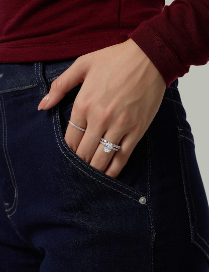 Oval Cut Brass Engagement Ring – product view 11