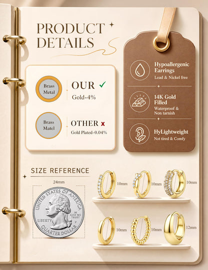 silver-tone teardrop hoop earrings – product image 18