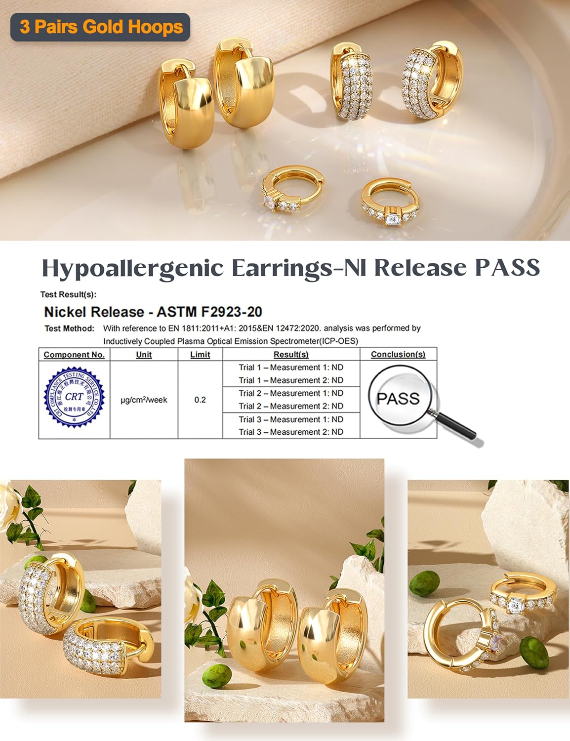 Salresorah hoop earring set