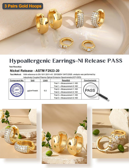 Salresorah hoop earring set