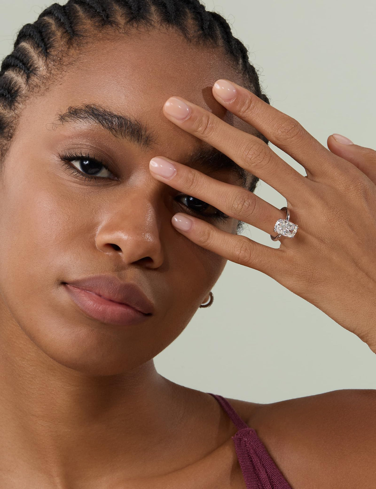 Elongated Cushion Cut Engagement Ring – product view 10