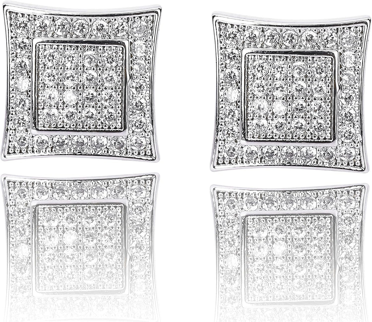 Salresorah square CZ earrings – product image 10