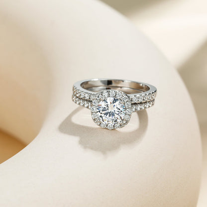 silver wedding ring sets, fake bridal set rings, cz engagement ring set, cz bridal ring sets, cheap bridal ring sets