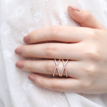 s925 cross ring, fashion stackable ring, unique rings, sterling silver cross ring