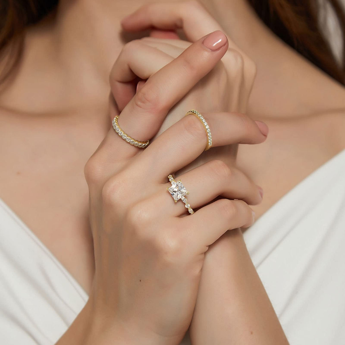 cushion wedding ring; quality engagement rings; Eamti;