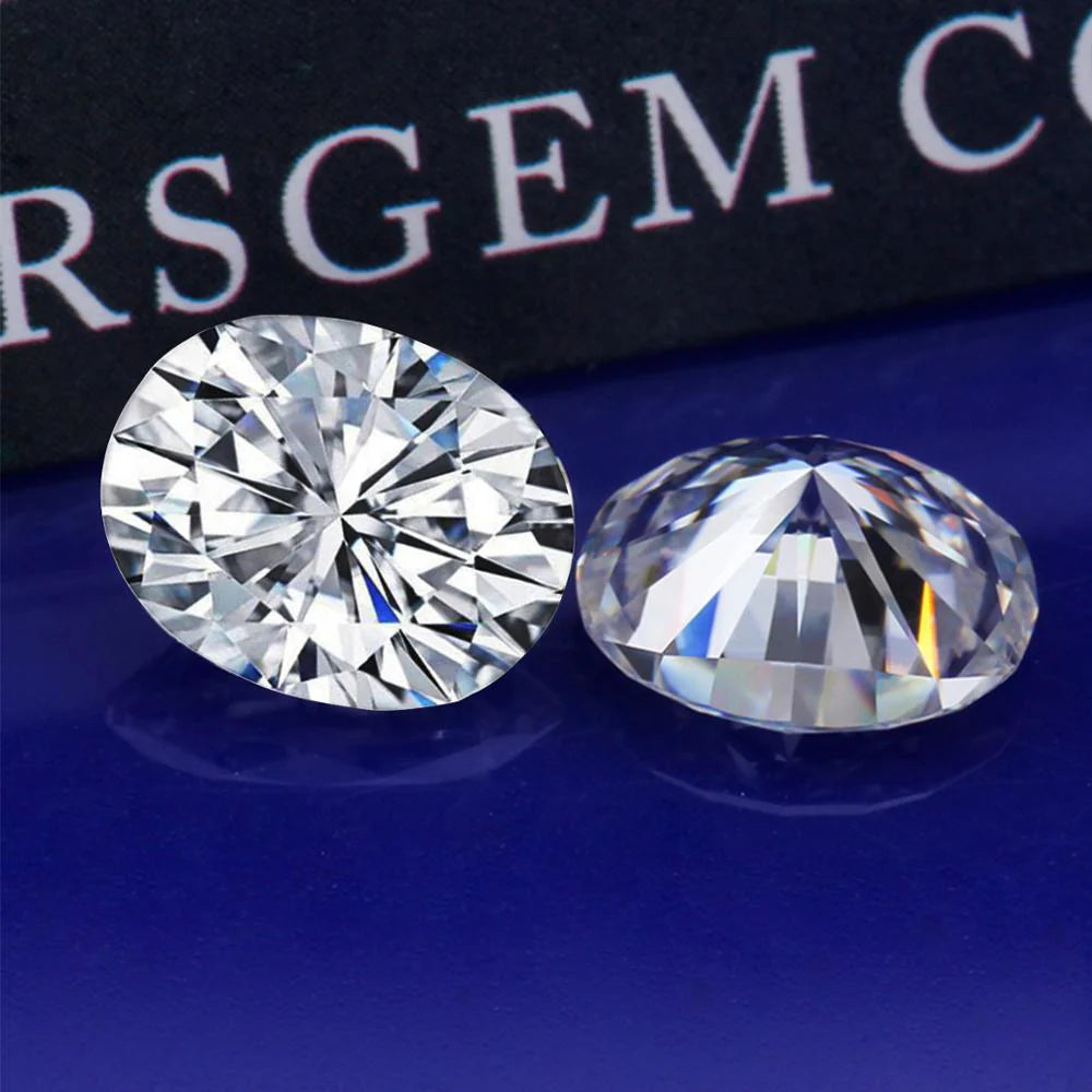 3 Carat 8*10mm Oval Shape Moissanite Loose Stones