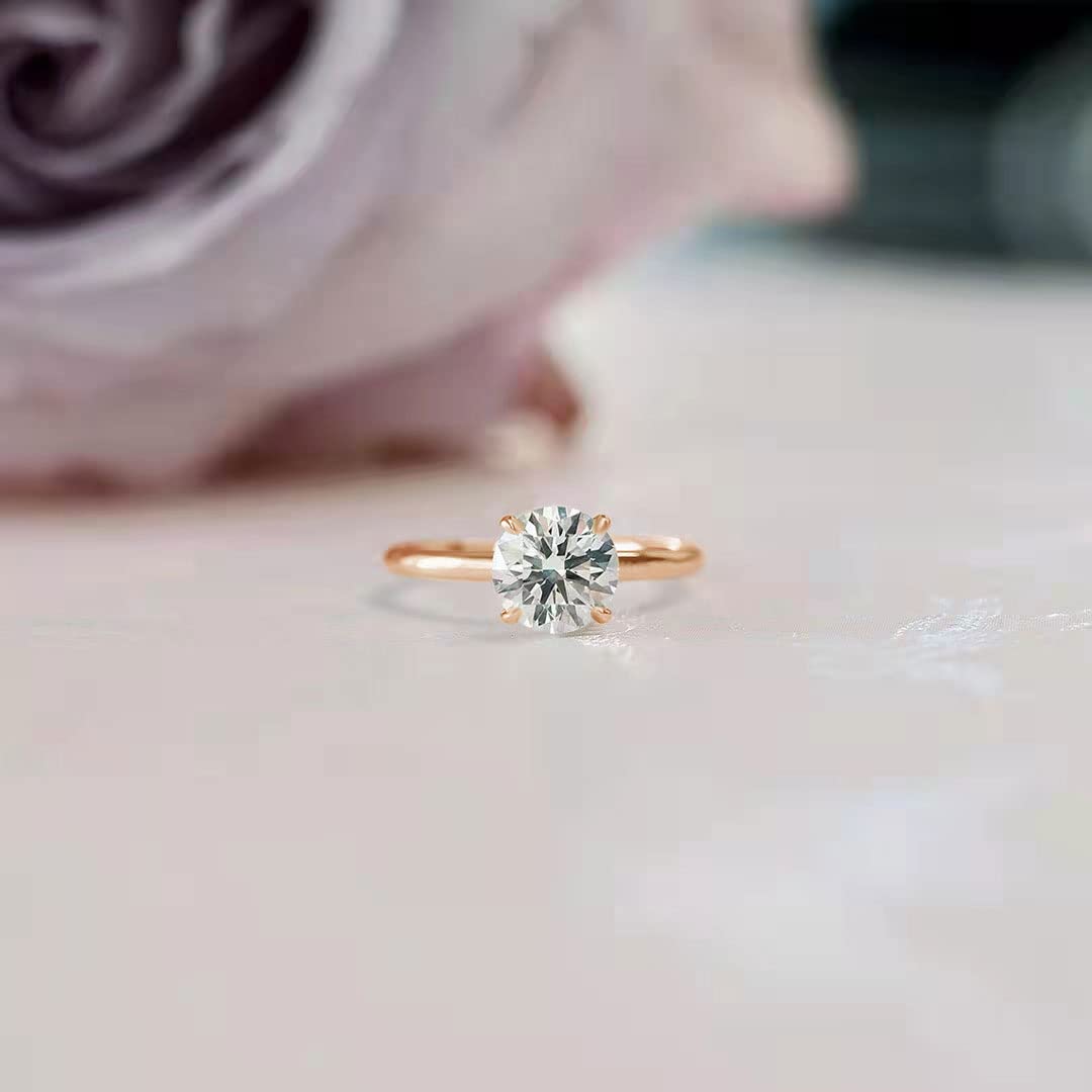 solitaire ring, silver cubic zirconia ring, cubic zirconia engagement ring, cubic zirconia wedding rings, 2ct wedding ring, cheap wedding ring under $50, silver round ring, round cut ring
