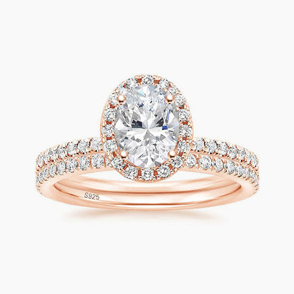 rose gold wedding rings, rose gold wedding ring sets, bridal set wedding ring, sterling silver bridal ring sets