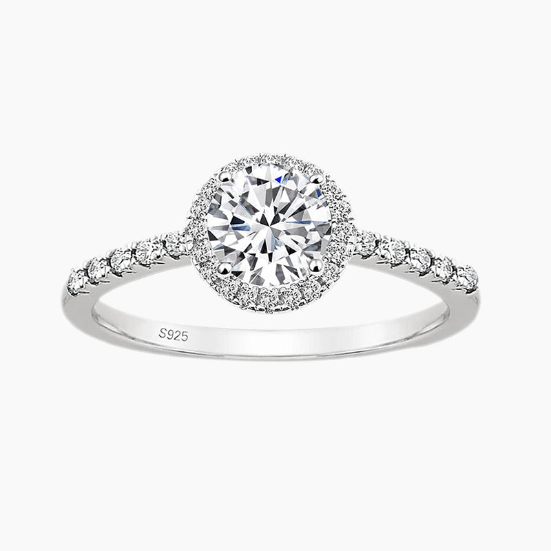gemstone rings; sterling silver rings; Eamti, cubic zirconia ring, stackable ring, affordable jewelry for woman, cheap ring under $50, sterling silver wedding ring