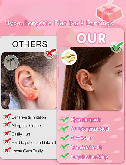 minimalist hypoallergenic earring detail